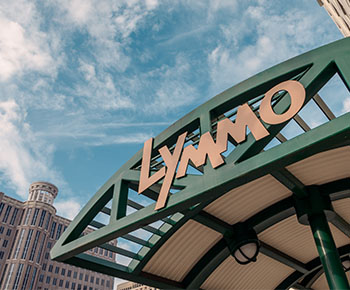 LYMMO logo on bus stop