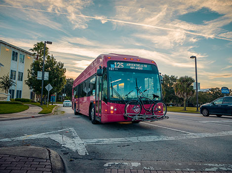 LYNX Bus, Bus 234-616 deadheading to Disney Springs to begi…