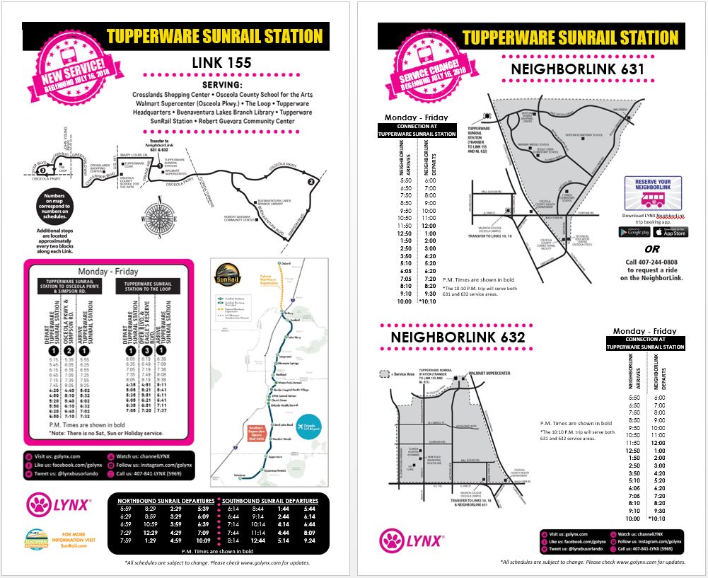 Tupperware SunRail Station Flyer