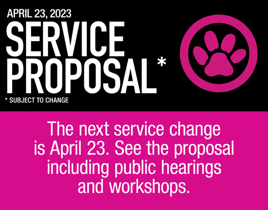 Black and pink service change image
