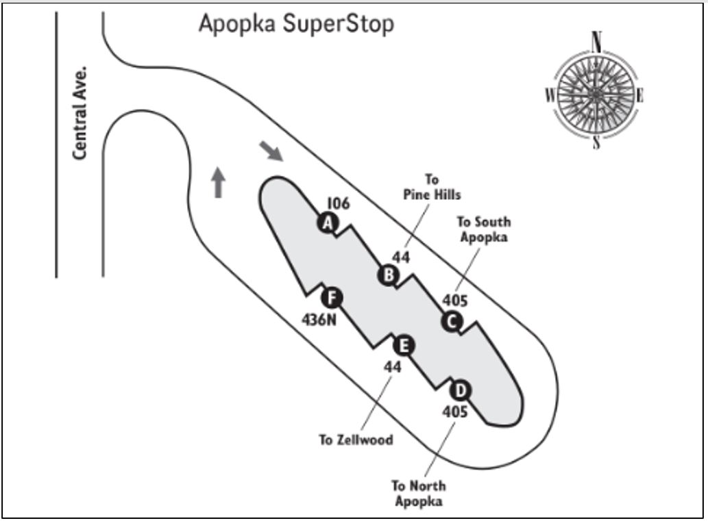 Apopka SuperStop Bay Map