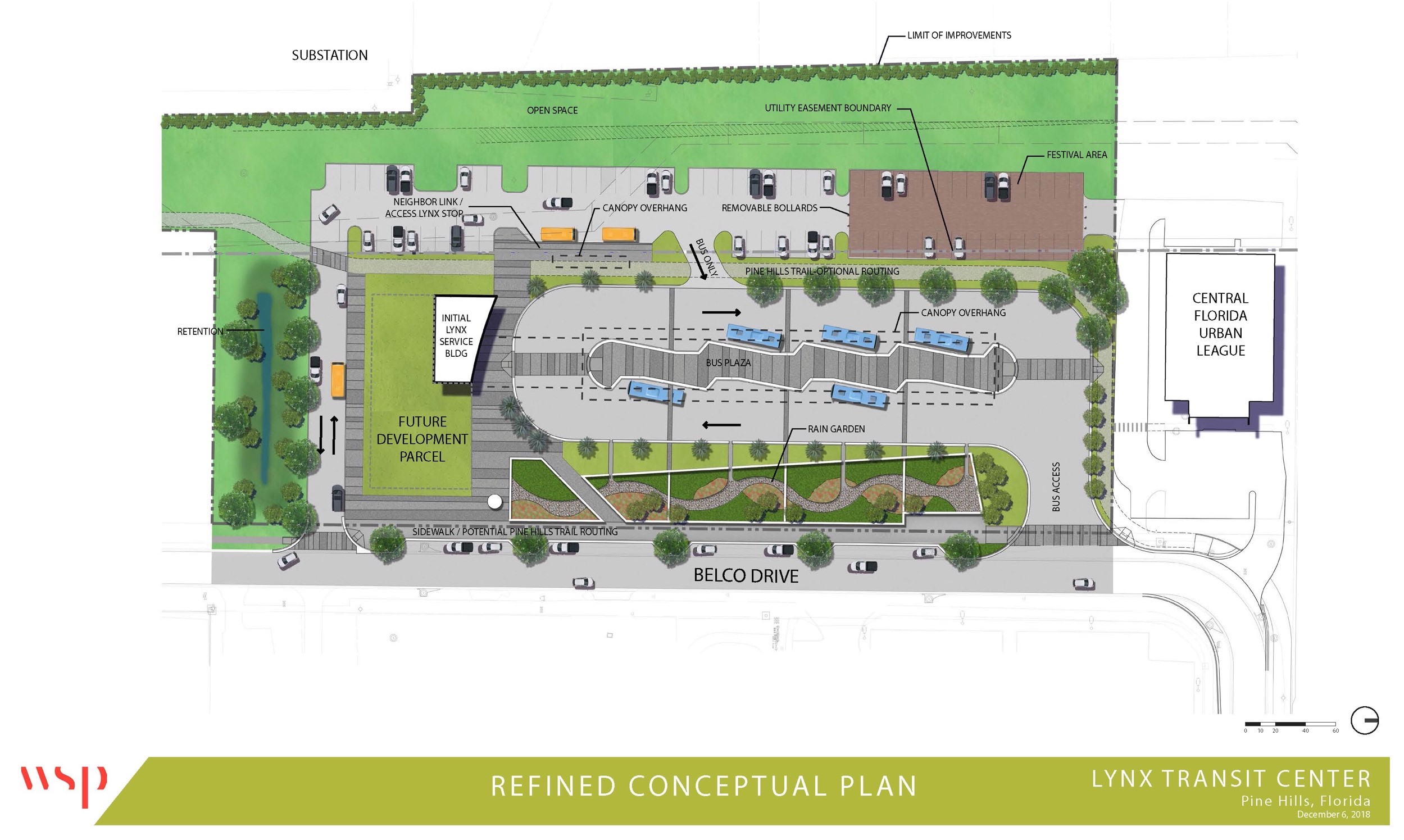 Pine Hills Transfer Center Conceptual Plan