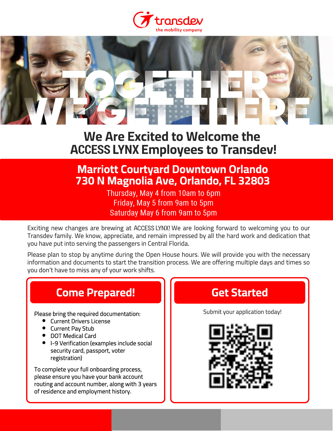 Details for the Trasdev job fair