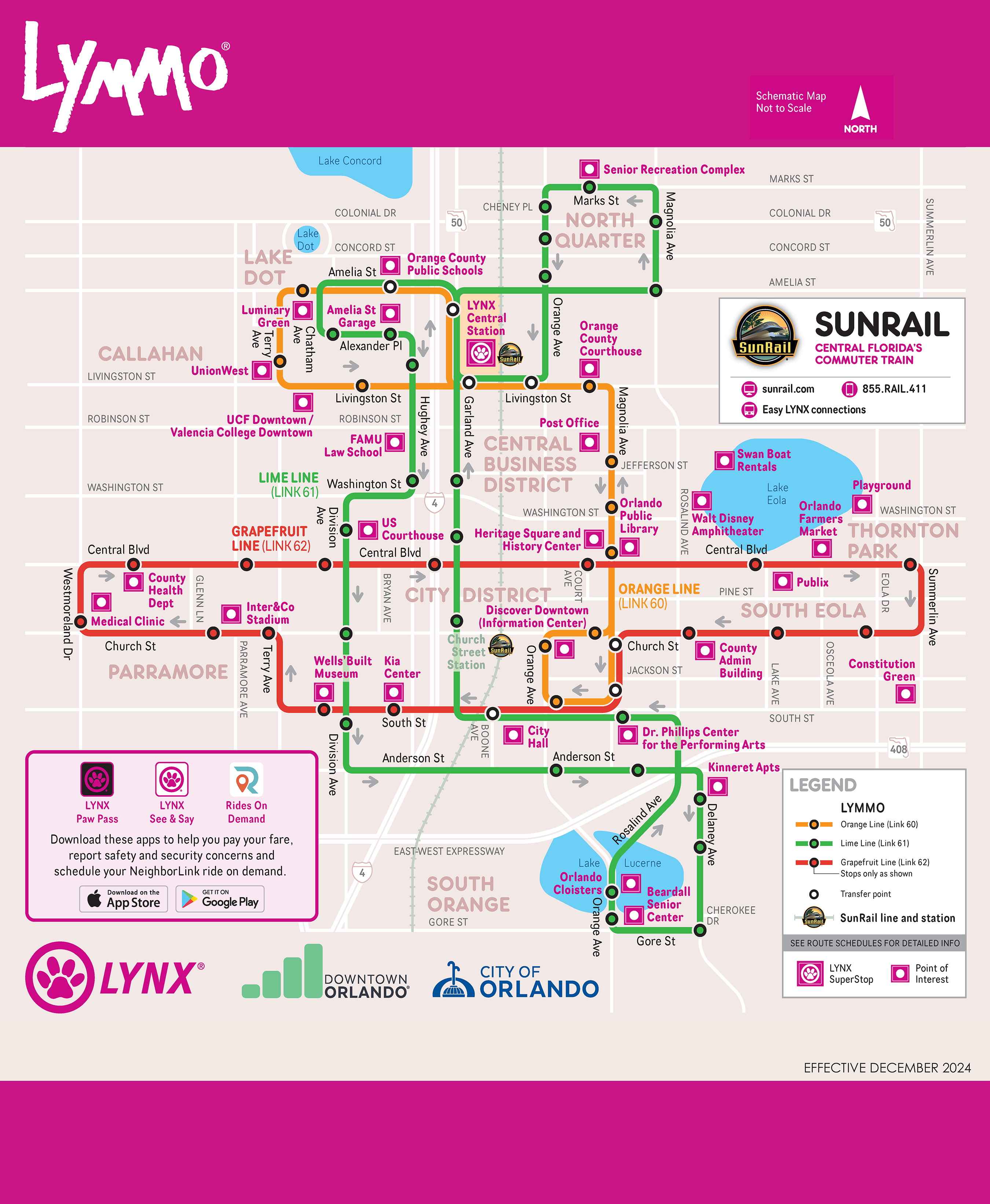Map of LYMMO service.