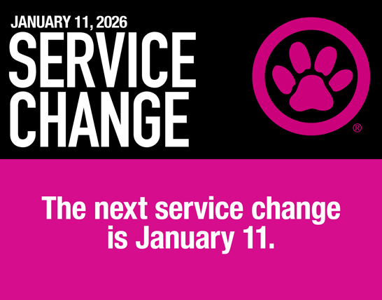 Black and pink service change image
