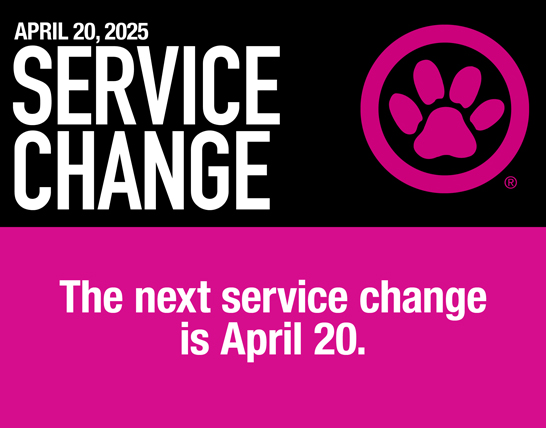 Black and pink service change image