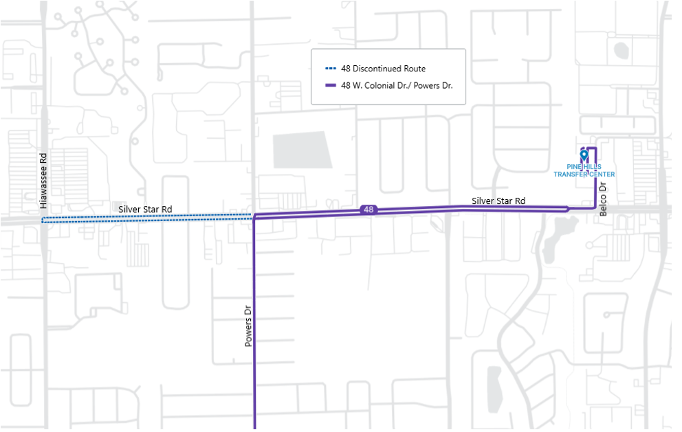 Map of Link 48 detour.